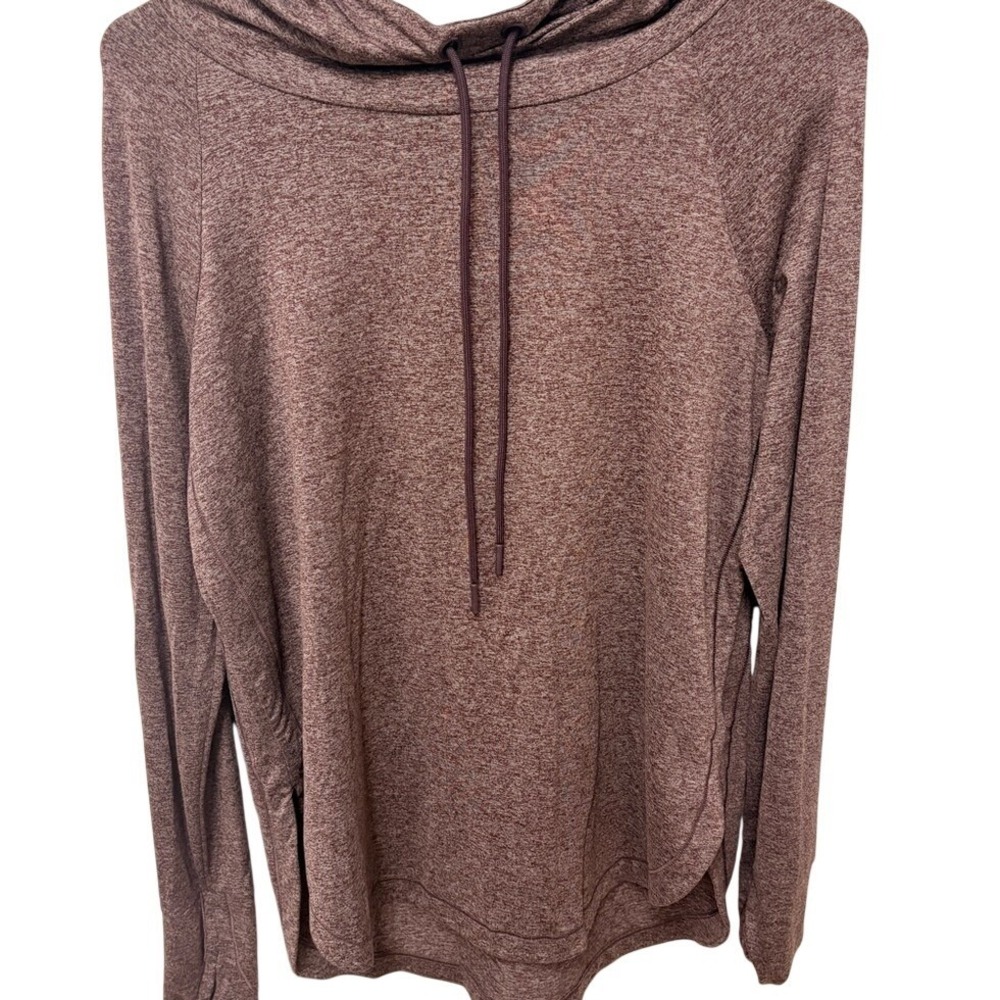Athletan Uptempo Women's Long Sleeve Hoodie Lightweight Pullover Plum Sz Small